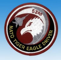 Gesticktes Abzeichen Nato Tiger-Adler-Treiber